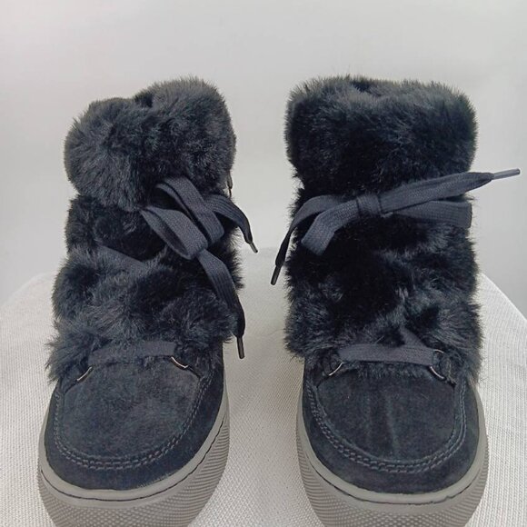 Cougar Waterproof Suede Faux Fur Ankle Boots NEW size 7 - Picture 2 of 10